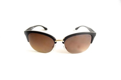 Photo of Lentes & Marcos "Conde De Casal" UV400 Amber & Black Cat-Eye Sunglasses