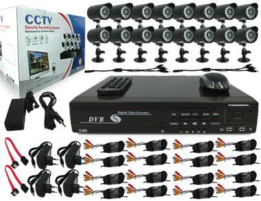 Photo of Complete 16Ch Diy Dvr With 500Gb Hard Drive 16 Cameras Cable & Accessories