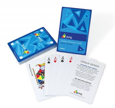 Photo of Teachers First Choice Playing Cards Jumbo Size
