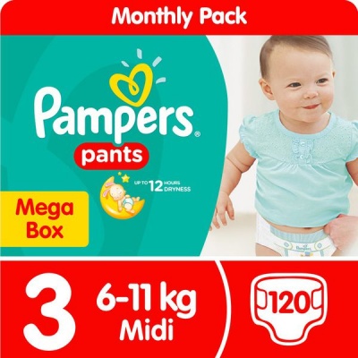 Photo of Pampers - Pants - Size 3 Mega Box - 120 Nappies