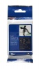 Brother TZe-RN34 Gold on Navy Blue Satin Ribbon Tape 12mm Photo