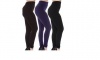 High Waist Color Range Thermal Winter Leggings - Pack of 3 Photo