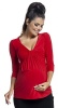 Absolute Maternity Vanessa Tab Top - Red Photo