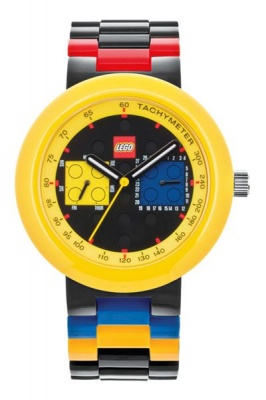 LEGO Clocks and Watches LEGO Clocks Watches Two by Two Adult Watch Black Yellow