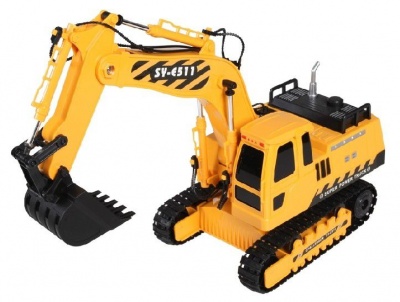 Photo of Double Eagle R/C 1/20 2.4GHz Excavator with Battery & USB Charger - Yellow