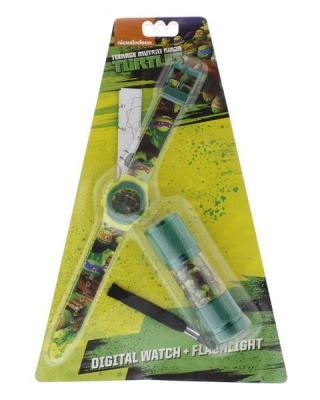 Photo of Teenage Mutant Ninja Turtles Watch With Flash Light - Green Flashlight