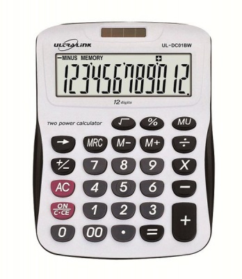 Photo of Ultra Link Ultra-Link 12 Digit Desktop Calculator