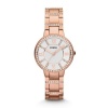 Fossil Ladies Virginia Rose Gold Stainless Steel Strap Watch ES3284