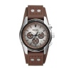 Fossil Mens Coachman Brown Leather Strap Watch CH2565
