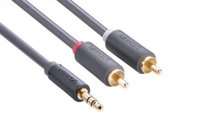 Photo of UGreen 10512 3.5mm Male to 2RCA Male 3m Audio Cable-GY