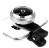 Universal 235' Fisheye Lens Clip -Silver Cellphone Cellphone Photo