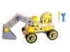 TookyToy Kids DIY Build it Wooden Toy Forklift and Excavator Set Photo