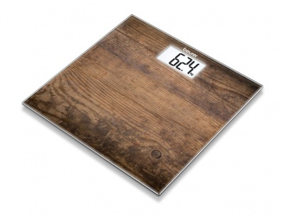 Photo of Beurer Design Glass Bathroom Scale GS203 Wood