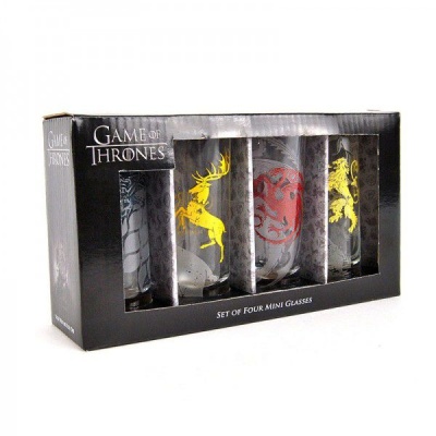 Game of Thrones All Houses Set of 4 Shot Glasses