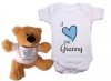 Qtees Africa I Love My Granny Boy Baby Grow & Teddy Combo Photo
