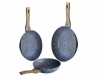 Berlinger Haus 3-Piece Marble Coating Forest Line Fry Pan Set - Light Wood Photo