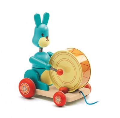 Photo of Djeco Bunny Boum Pull Along Toy