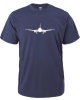 Qtees Africa Aeroplane Navy Mens T-Shirt Photo