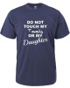 Qtees Africa Do Not Touch My Tools Or My Daughter Navy Mens T-Shirt Photo