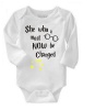 Qtees Africa She Who Must Now Be Changed Long Sleeve Baby Grow Photo