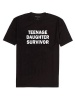 Qtees Africa Teenage Daughter Survivor Black Mens T-Shirt Photo