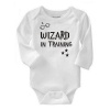 Qtees Africa Wizard In Training Long Sleeve Unisex Baby Grow Photo