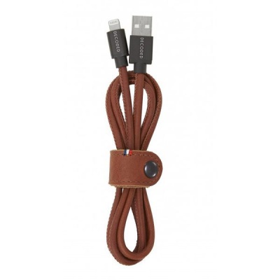 Photo of Decoded Leather 1.2m Lightning USB Cable - Cinnamon Brown