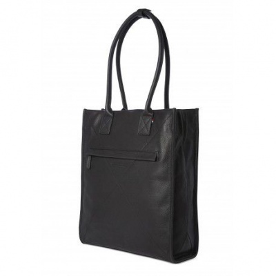 Photo of Decoded 15" Leather Tote - Black