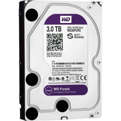 Photo of WD Purple 3TB 3.5 SATA 64MB Internal Hard Drive