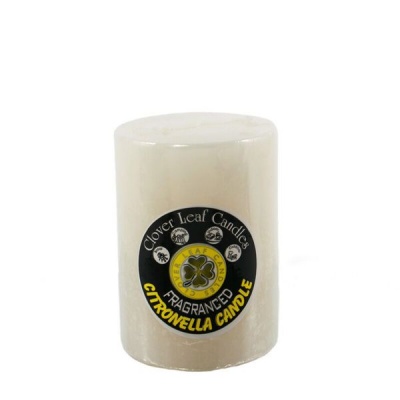 Photo of Clover Leaf Candles 6 x - Citronella Pillar Candle -