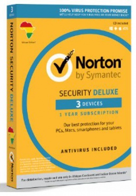 Photo of Norton Security Deluxe Software 3 Device - 1 Year Subscription