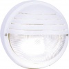 Bright Star Lighting - Outdoor Round PVC Bulkhead with Slatted Eyelid - White Photo