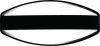 Bright Star Lighting - Outdoor Oval PVC Bulkhead with Single Bar - Black Photo