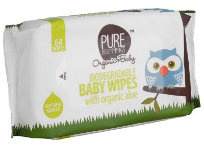 Photo of Pure Beginnings - Biodegradable Baby Wipes with Organic Aloe 192 Pack