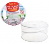 Collapsible Mesh Food Cover with Secure Lace - White Photo