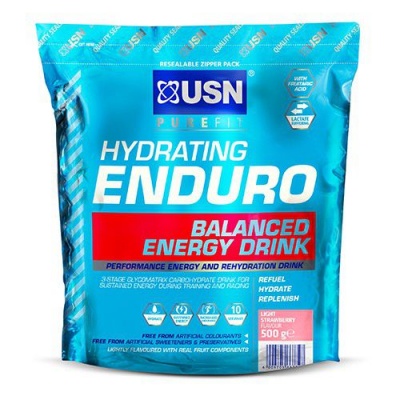 Photo of USN Purefit Enduro Light Strawberry Energy Drink - 500g