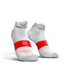 Compressport Ultralight Pro Racing Socks Run Lo V3.0 White - T4 Photo