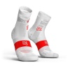 Compressport Ultralight Pro Racing Socks Run Hi V3.0 White - T4 Photo