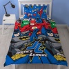 Justice League Inception Single Duvet Cover Set Superman & Batman Photo