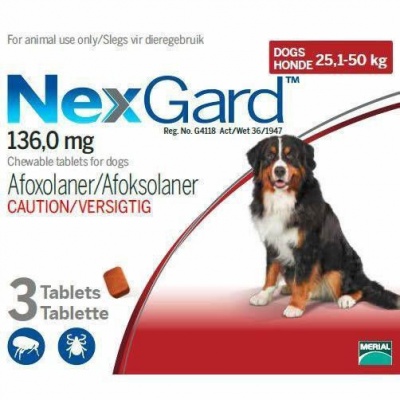 Photo of NexGard Chewables Tick & Flea Control for X-Large Dogs - 3 Tablets