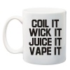 Qtees Africa Coil It Wick It Juice It Vape It White Printed Mug Photo