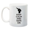 Qtees Africa Keep Calm & Vape On White Printed Mug Photo