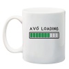 Qtees Africa Avo Loading White Printed Mug Photo