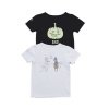 Parental Instinct Unisex Trick And Boo Double Tee Pack - Black & White Photo