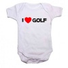 Qtees Africa I Love Golf Baby Grow Photo