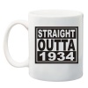 Qtees Africa Straight Outta 1934 Printed Mug - White Photo