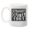 Qtees Africa Straight Outta 1961 Printed Mug - White Photo