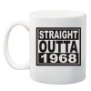 Qtees Africa Straight Outta 1968 Printed Mug - White Photo