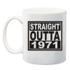 Qtees Africa Straight Outta 1971 Printed Mug - White Photo