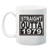 Qtees Africa Straight Outta 1979 Printed Mug - White Photo